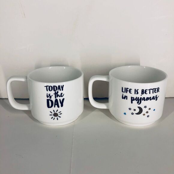 Indigo - 2 Stackable 12‎ Oz Mugs - Picture 2 of 7